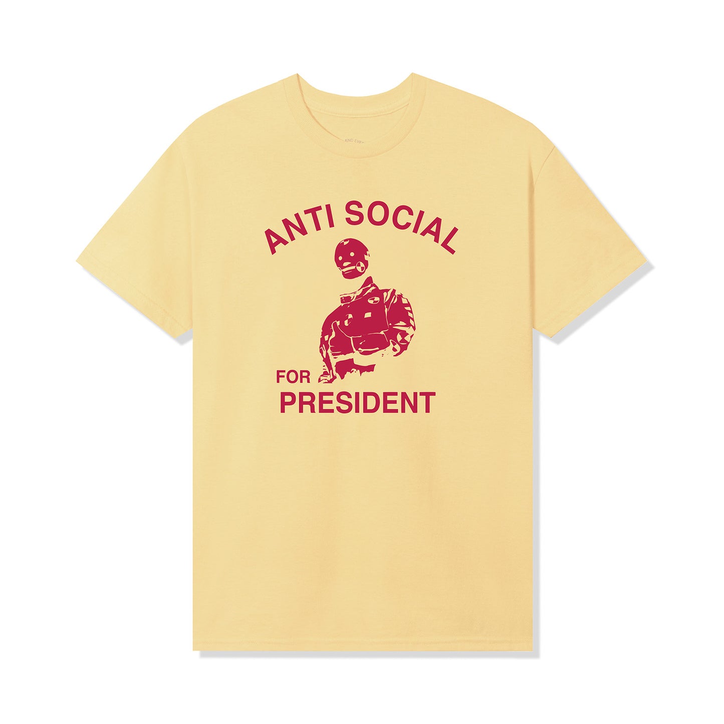 Anti Social 4 Prez Tee - Daffodil Yellow