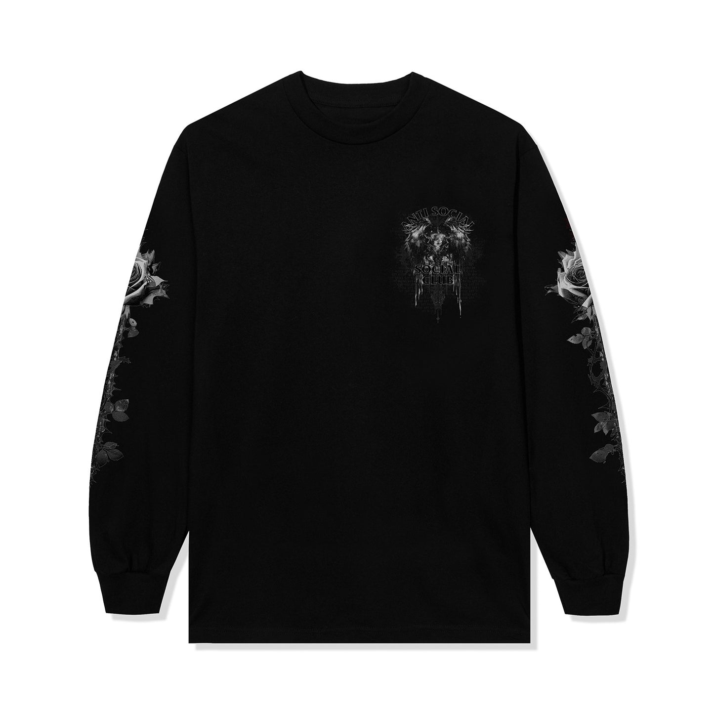Above The Trees Long Sleeve Tee - Black