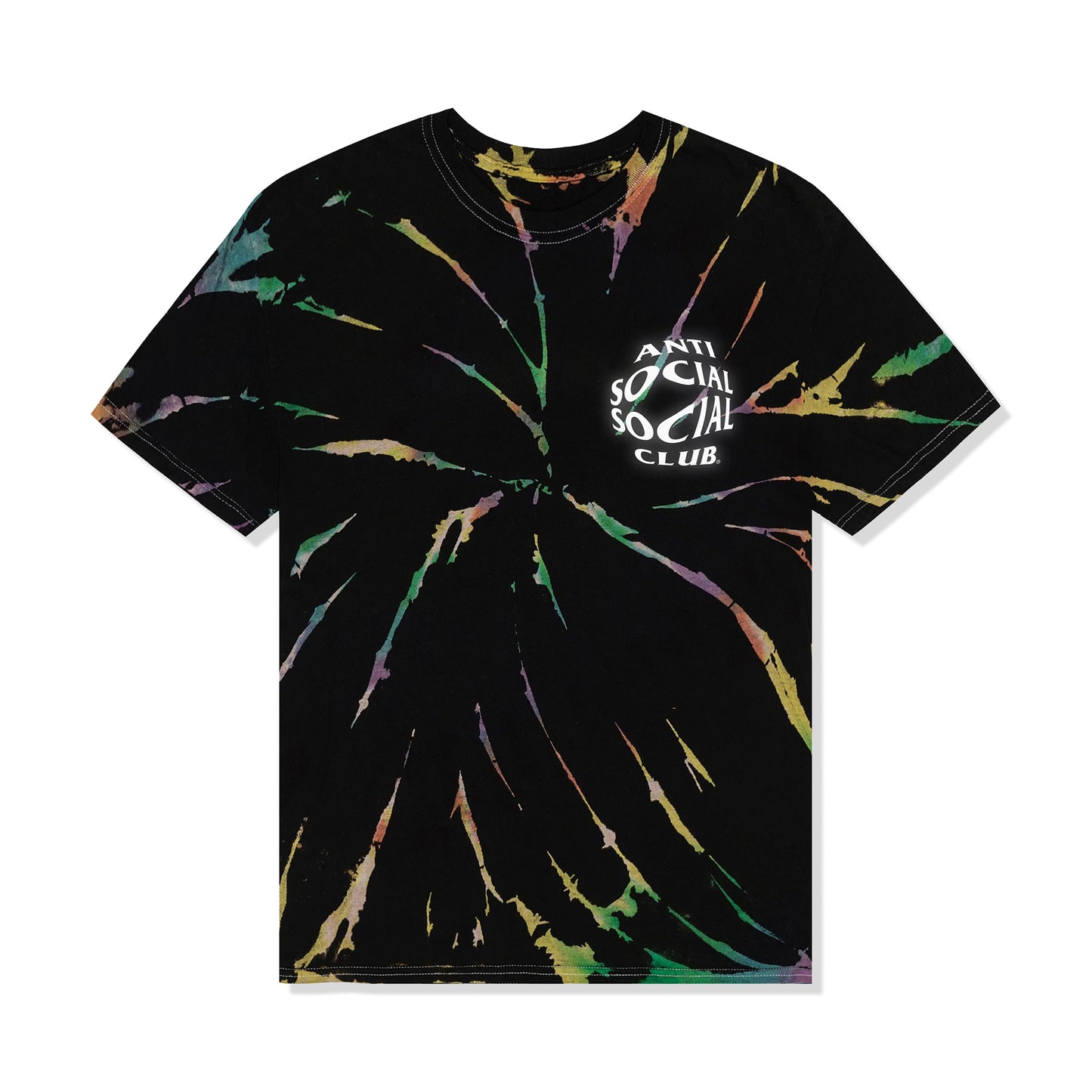 Sleepless Tie-Dye Tee - Black Galaxy Spiral
