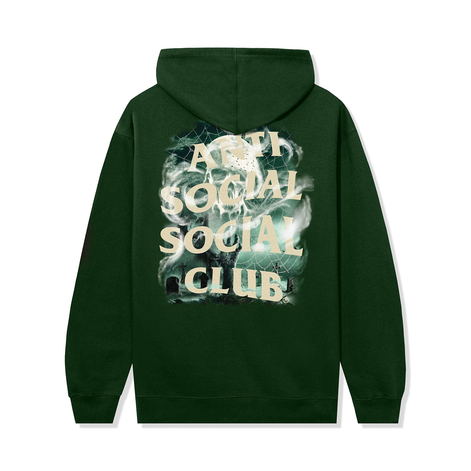 Skull College Hoodie Dark Green – ANTI SOCIAL SOCIAL CLUB JAPAN