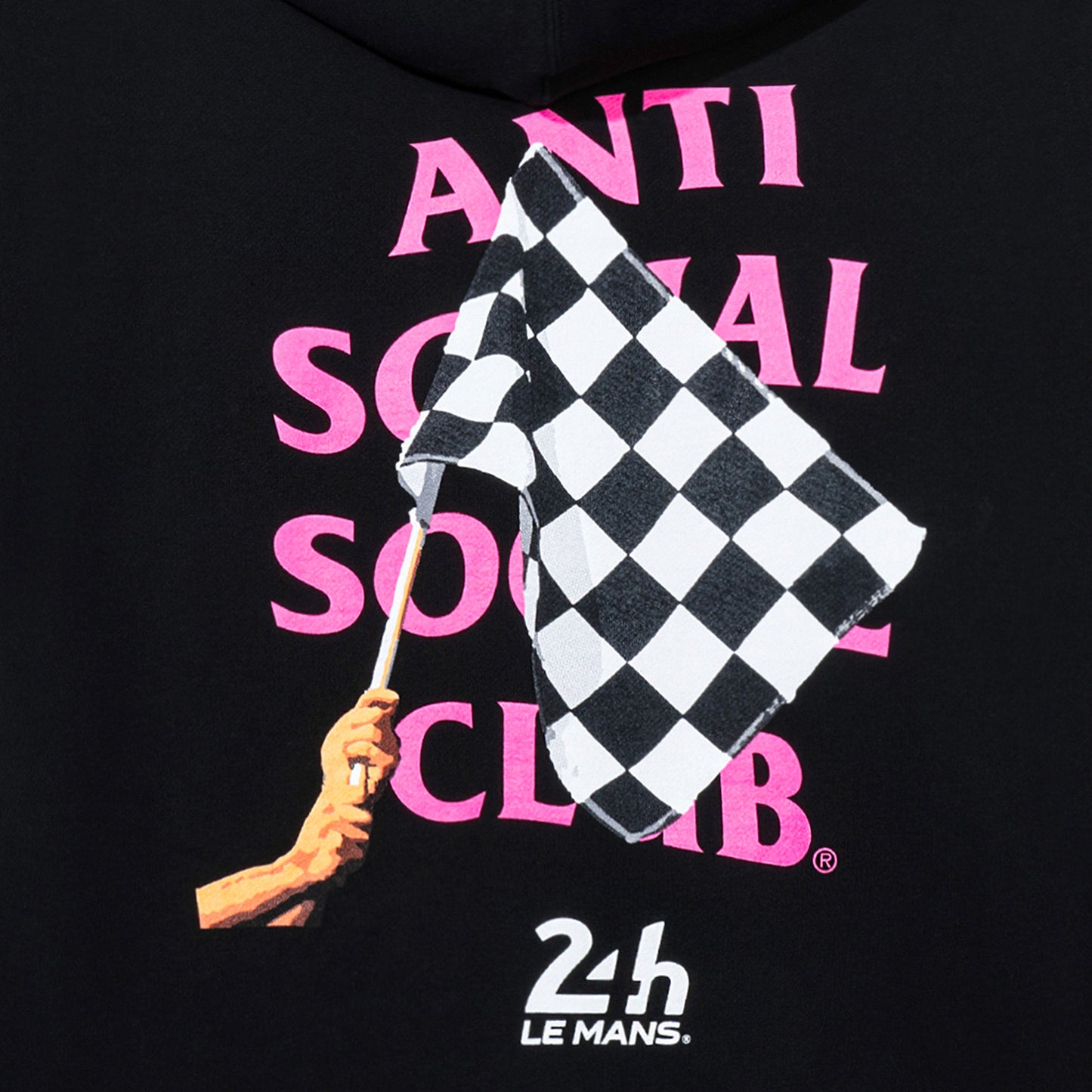 Chequered Flag Hoodie - Black