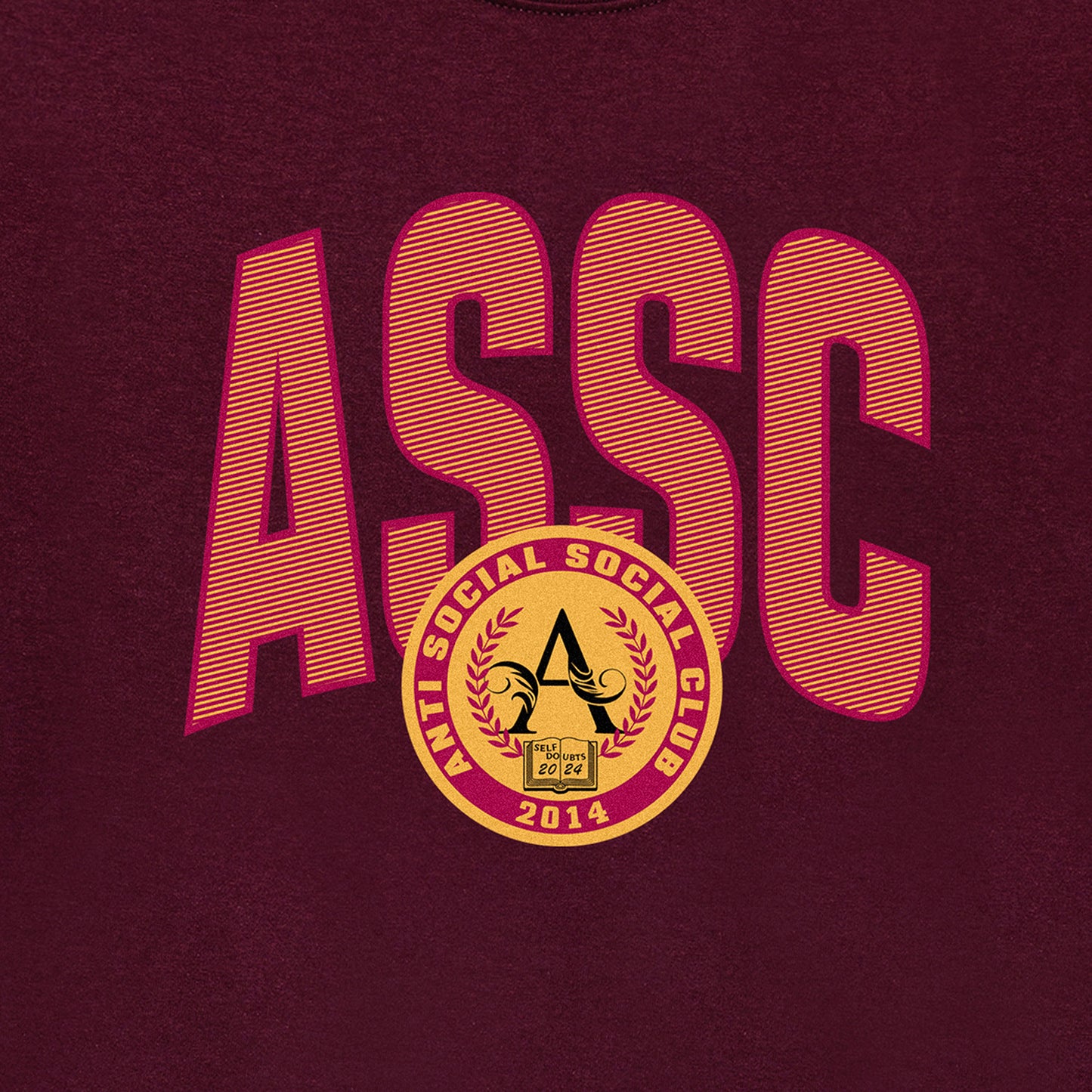 Institution Tee - Athletic Maroon