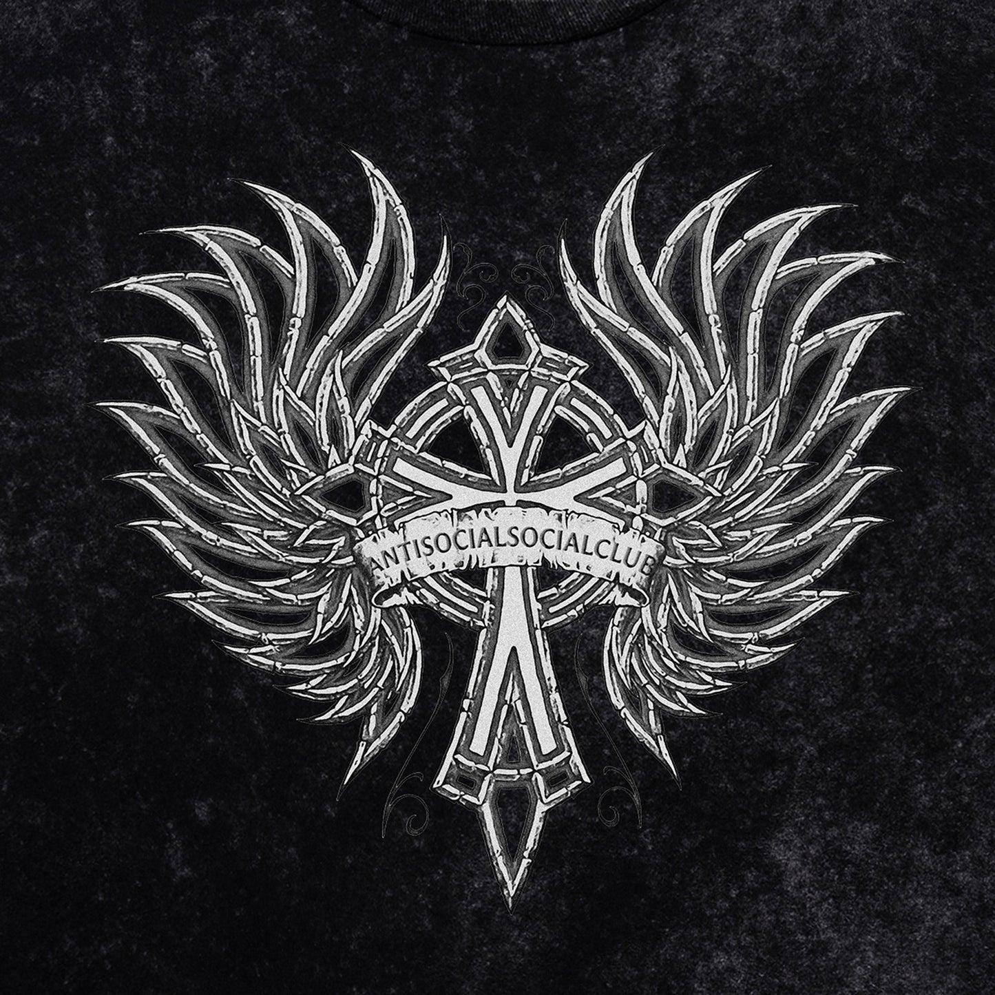 I'll Never Get Back To You Tie-Dye Long Sleeve Tee - Black Mineral