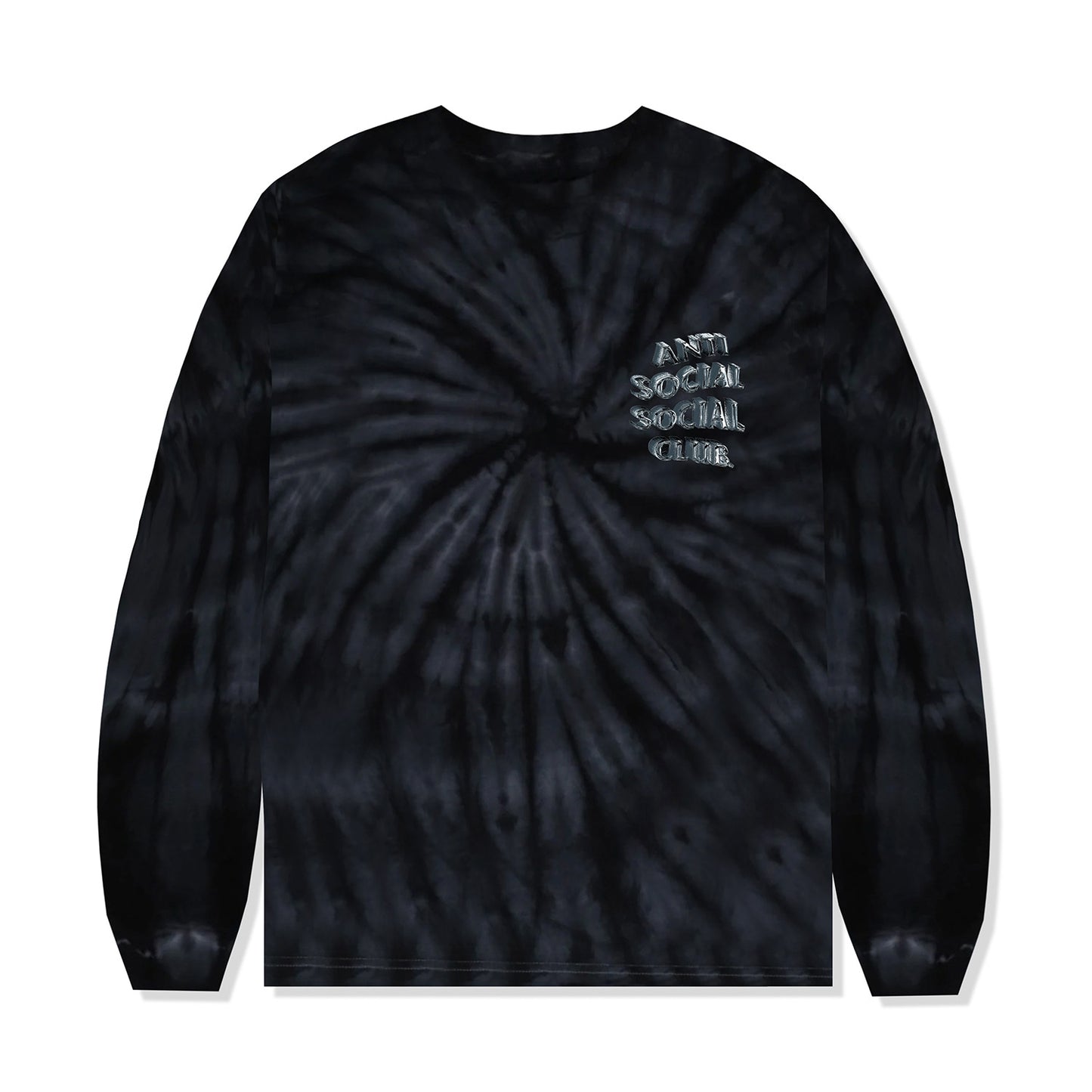Not Fair Tie-Dye Long Sleeve Tee - Black Cyclone