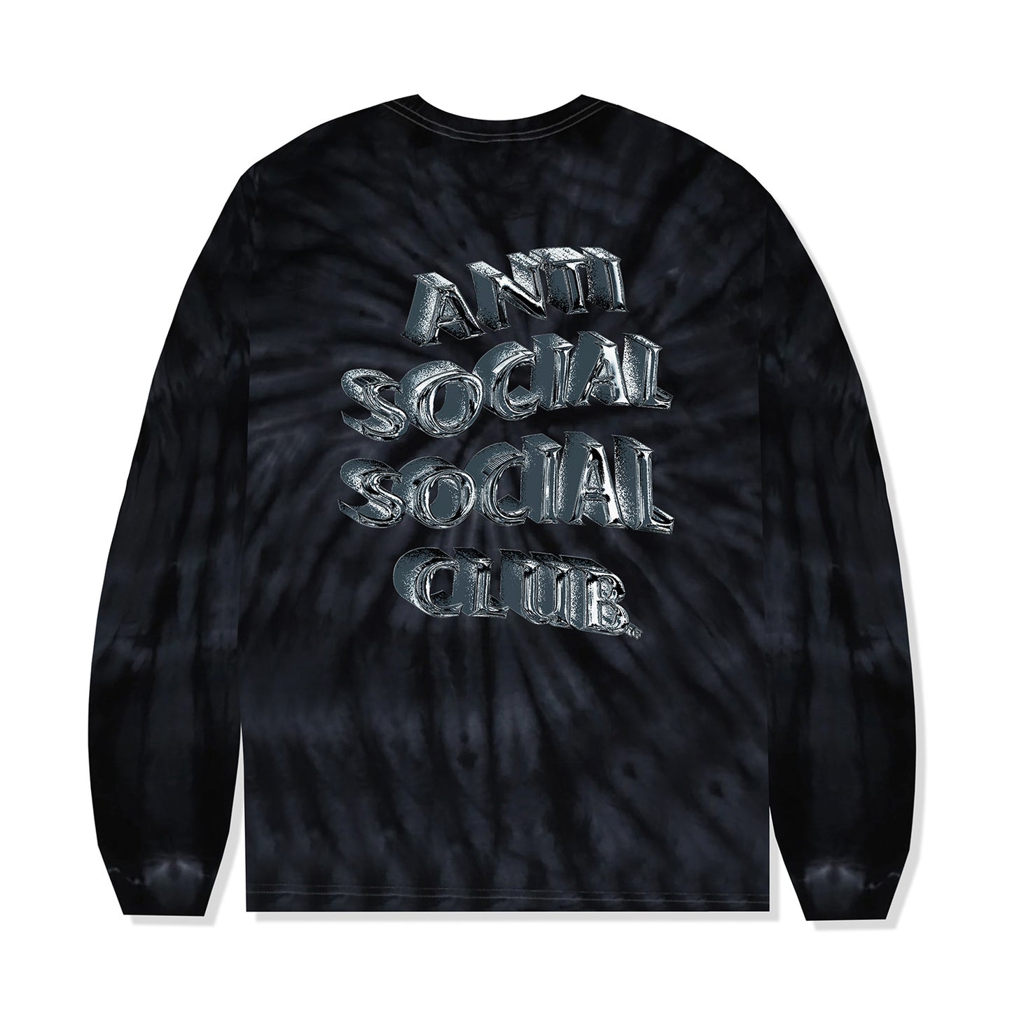 Not Fair Tie-Dye Long Sleeve Tee - Black Cyclone