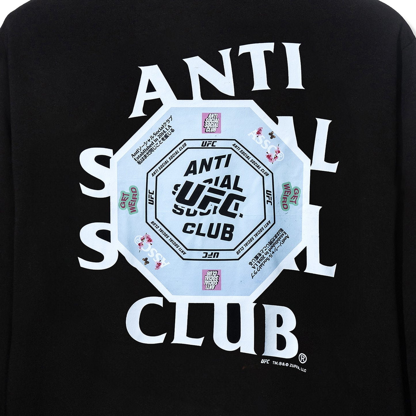 ASSC x UFC Corner Long Sleeve Tee - Black
