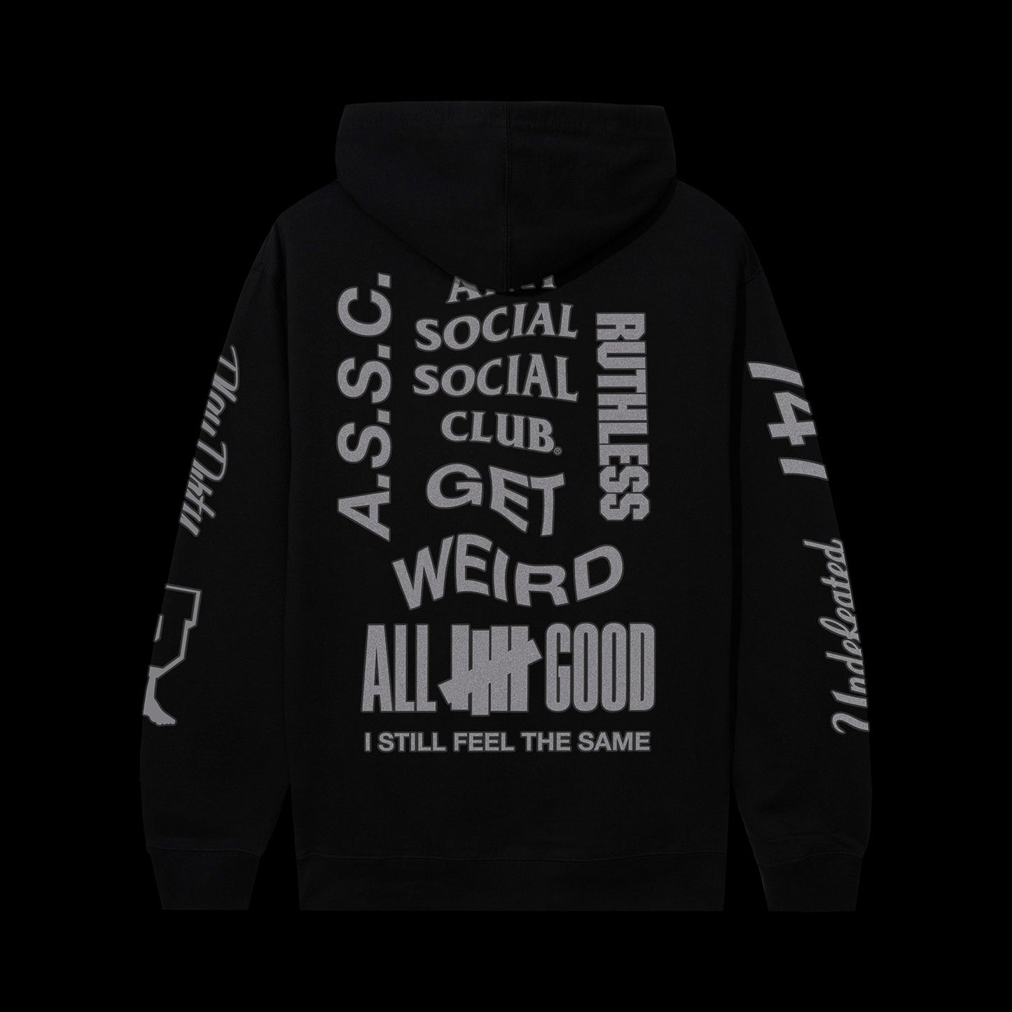 ASSC x Undefeated Schizophrenia Hoodie - Black