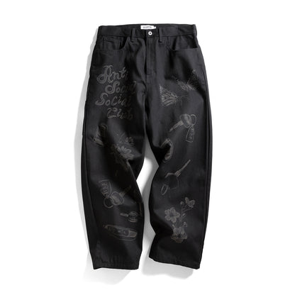 Laser-Etched Jeans