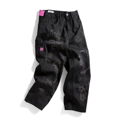 Laser-Etched Jeans