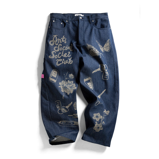 Laser-Etched Jeans