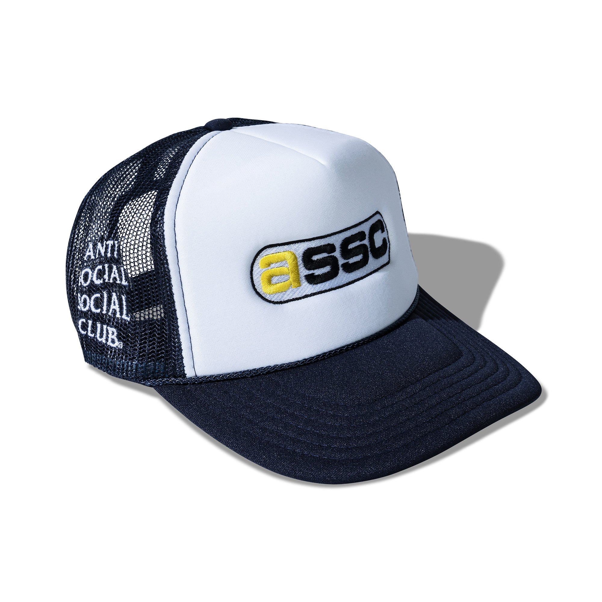 ASSC Race Logo Trucker Hat - White/Navy – ANTI SOCIAL SOCIAL CLUB JAPAN