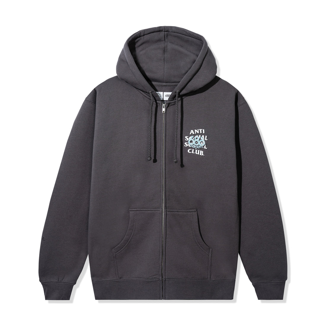 ASSC x 686 All Mountain Zip Hoodie - Charcoal – ANTI SOCIAL SOCIAL CLUB ...