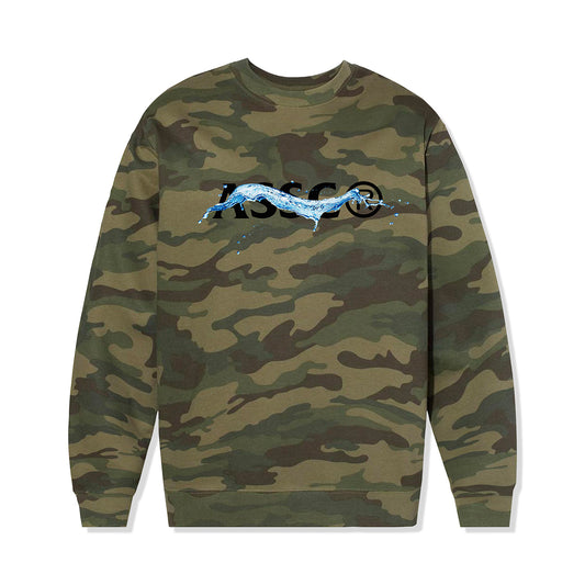 Liquidity Crewneck - Forest Camo