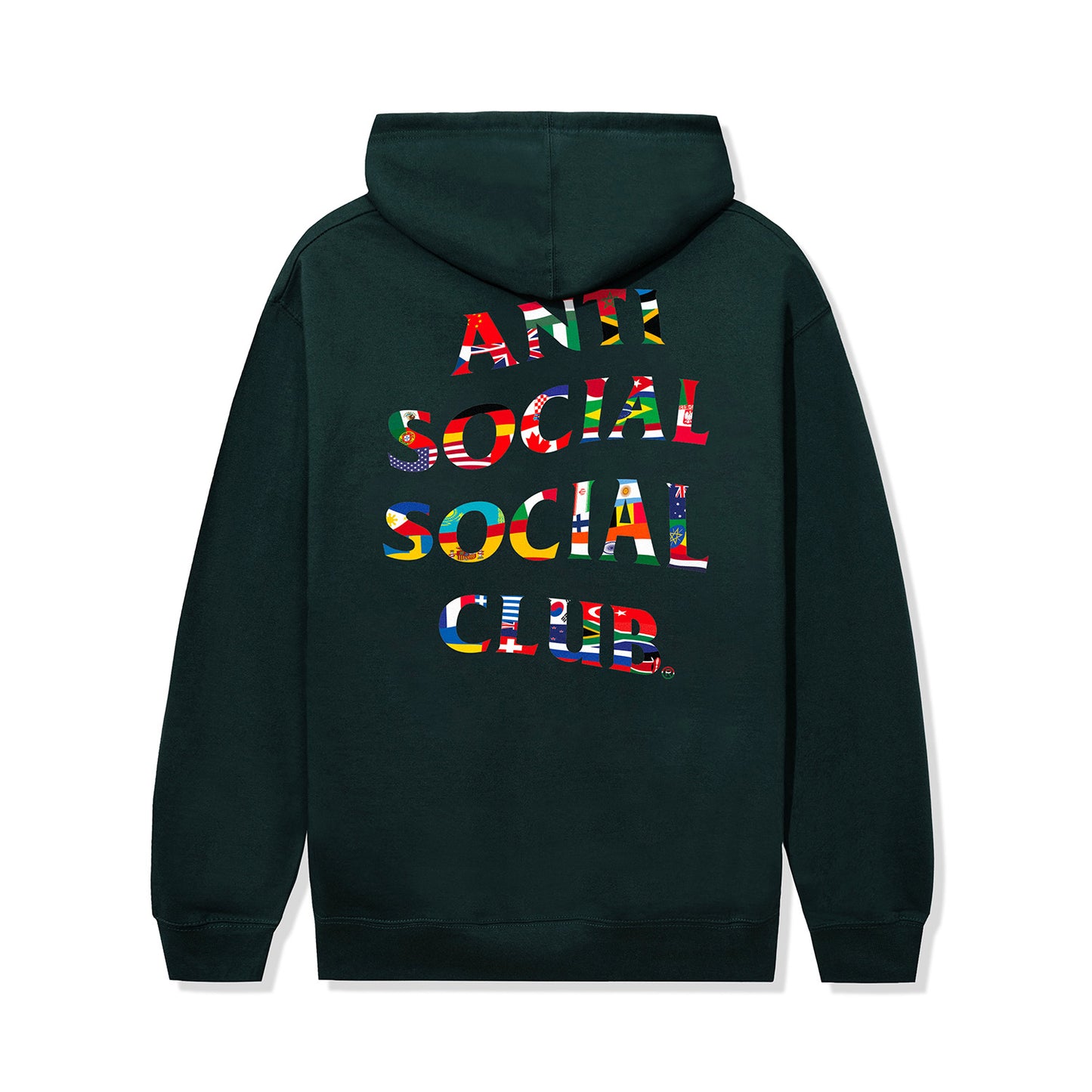 Flag Collage Hoodie - Alpine Green