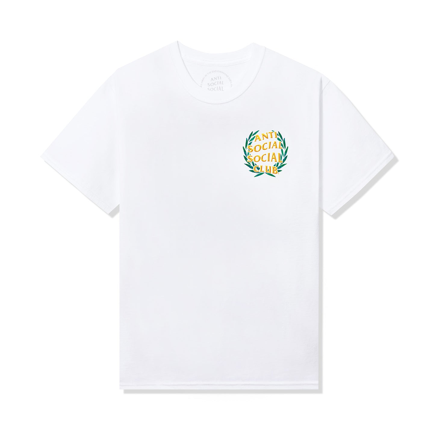 Laurel Logo Flip Tee - White