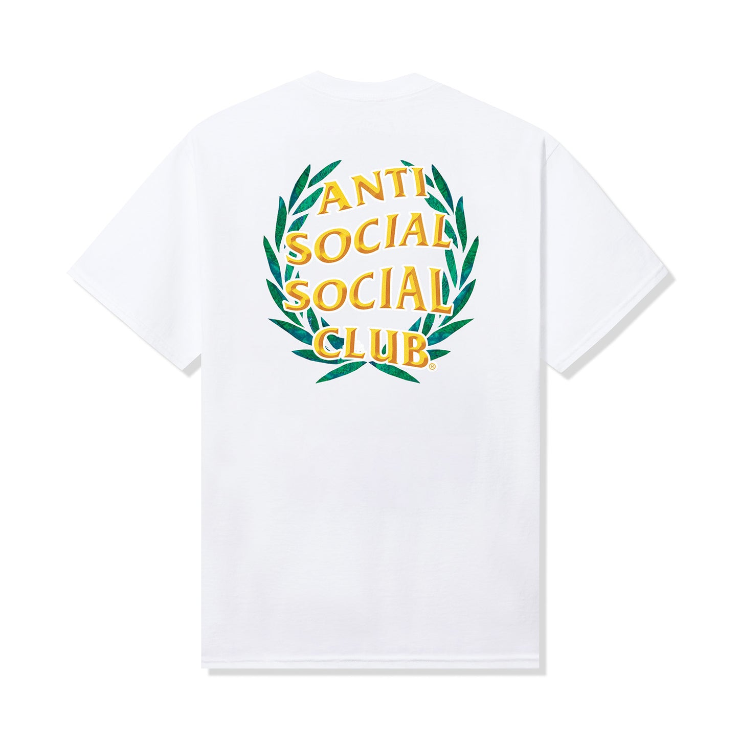 Laurel Logo Flip Tee - White