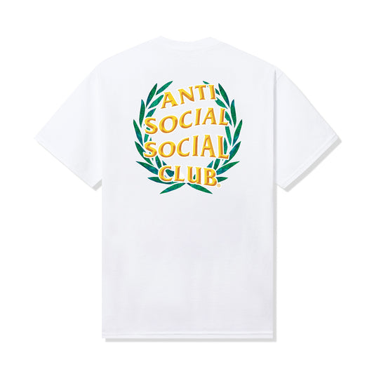 Laurel Logo Flip Tee - White