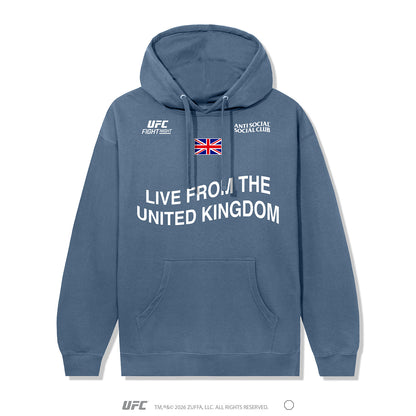 ASSC x Fight Night Hoodie - Storm Blue