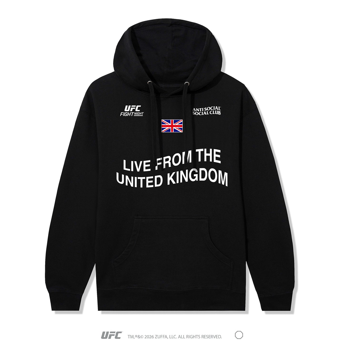 ASSC x Fight Night Hoodie - Black
