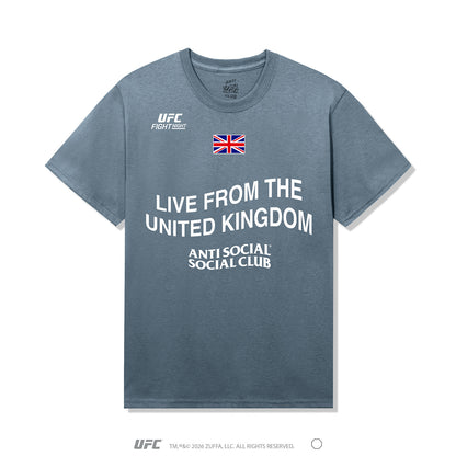 ASSC x UFC Fight Night Tee - Stonewashed Blue