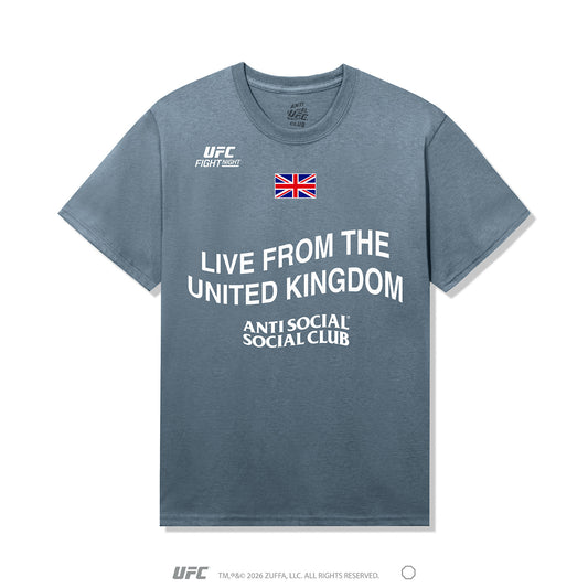 ASSC x UFC Fight Night Tee - Stonewashed Blue