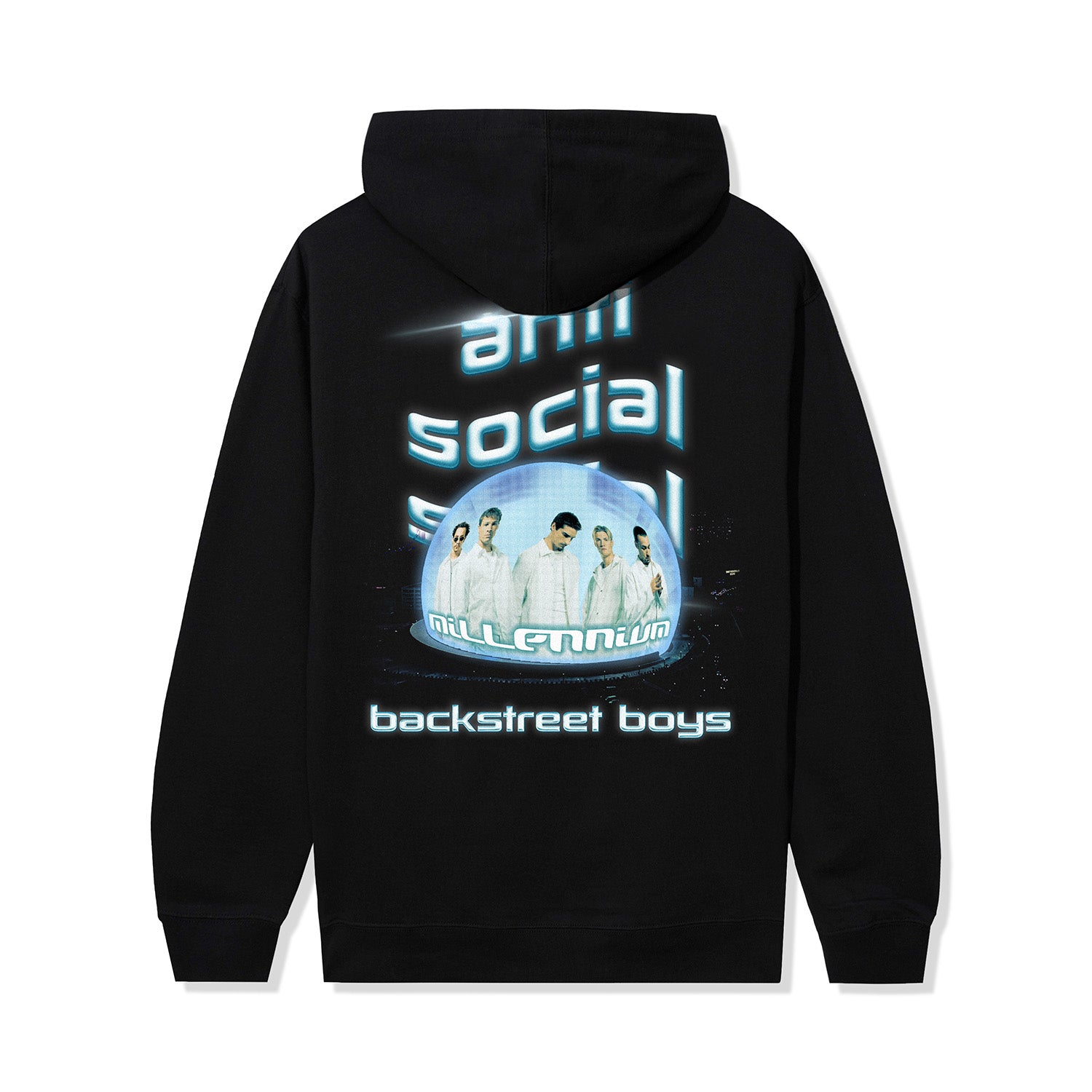 ANTI SOCIAL SOCIAL CLUB スタジャン 黒×白 L 状態良好 Anti Social Social Club/all Logo Hoodie BLACK