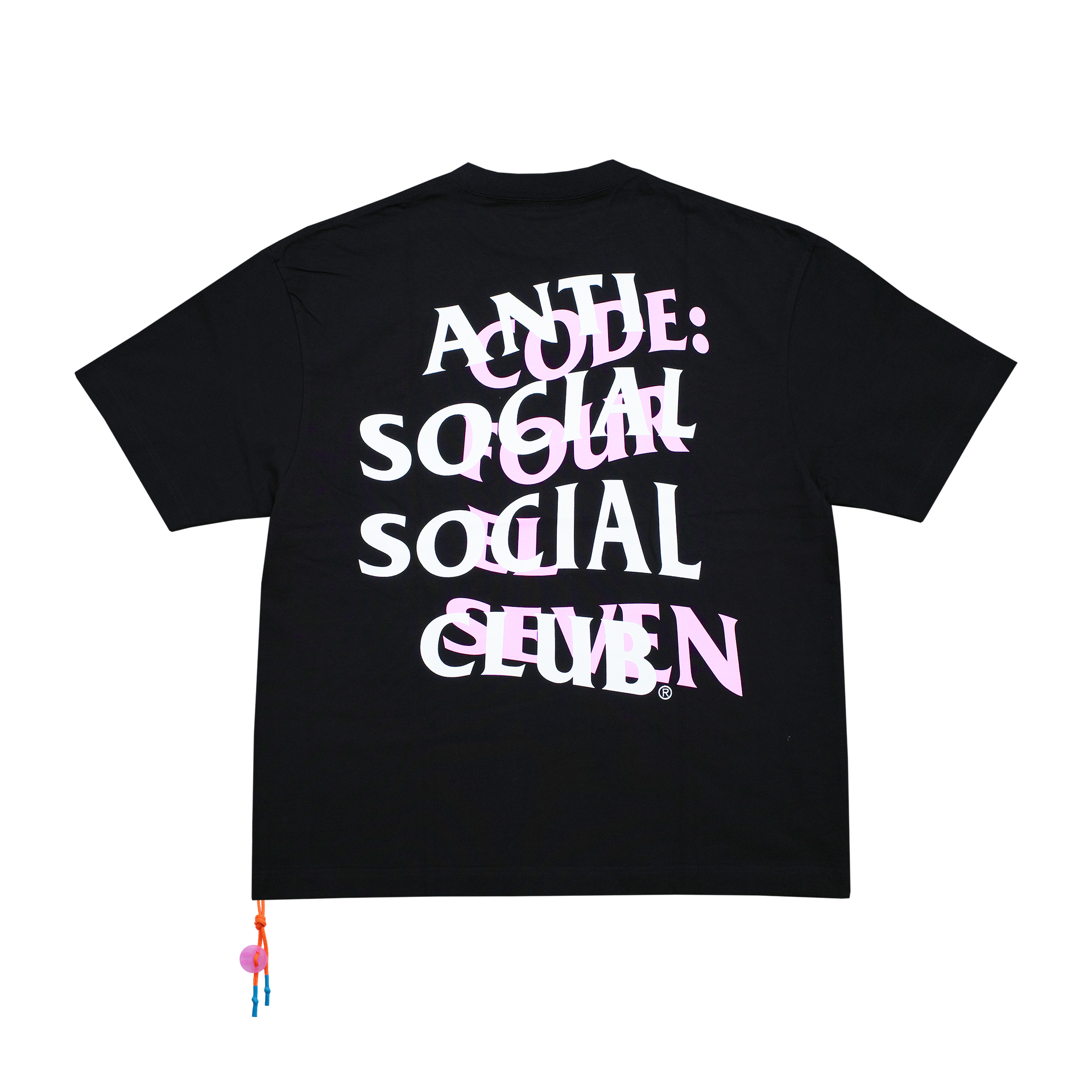 ANTI SOCIAL SOCIAL CLUB スタジャン 黒×白 L 状態良好 Anti Social Social Club/all Logo Hoodie BLACK